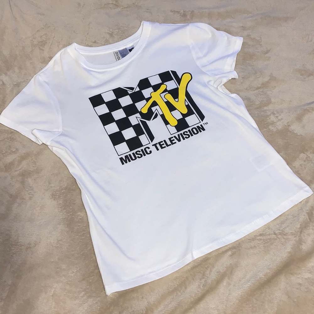 White MTV t-shirt size M